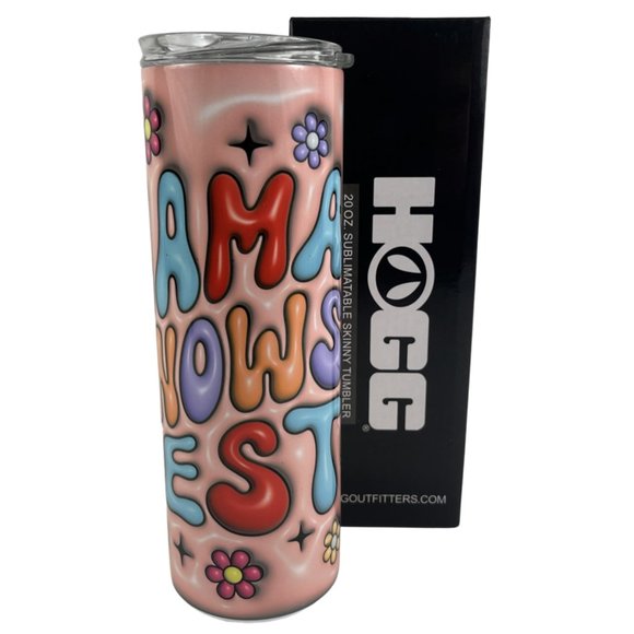 COPY - Skinny Tumbler 20oz Dog Mom Puffy Puppy Canine Inflated Stainless-Steel … - Picture 1 of 10